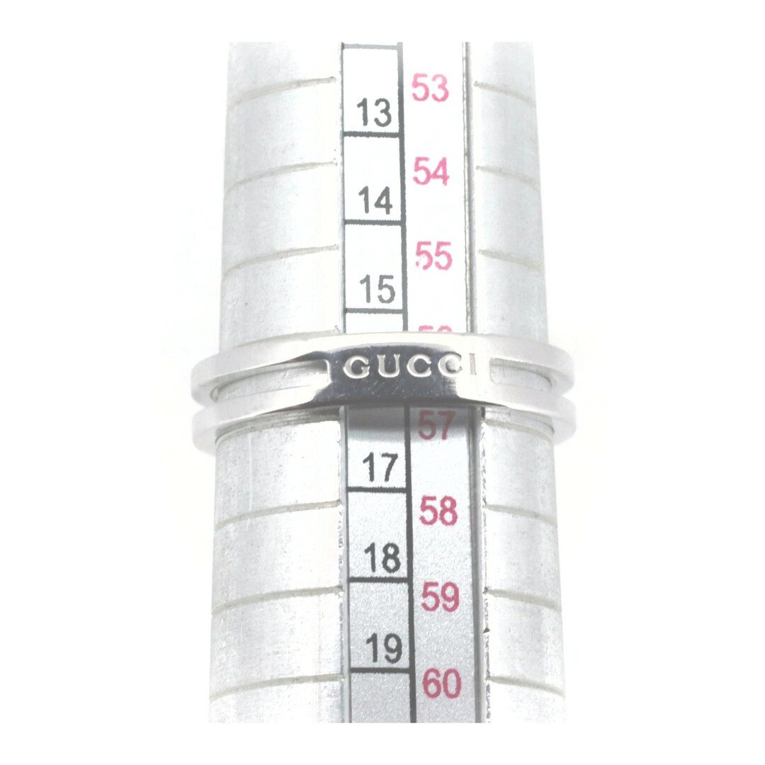 Gucci(グッチ)の目立った傷や汚れなし グッチ インフィニティ リング 指輪 3.9ミリ 16号 K18WG(18金 ホワイトゴールド) レディースのアクセサリー(リング(指輪))の商品写真