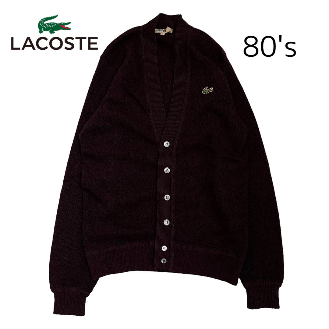 LACOSTE - 【CHEMISE LACOSTE】希少80's カーディガンの通販 by ROOM