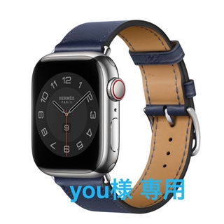 クリアランス超特価 【開封・新品】Apple Watch HERMES エトゥープレザーストラップ