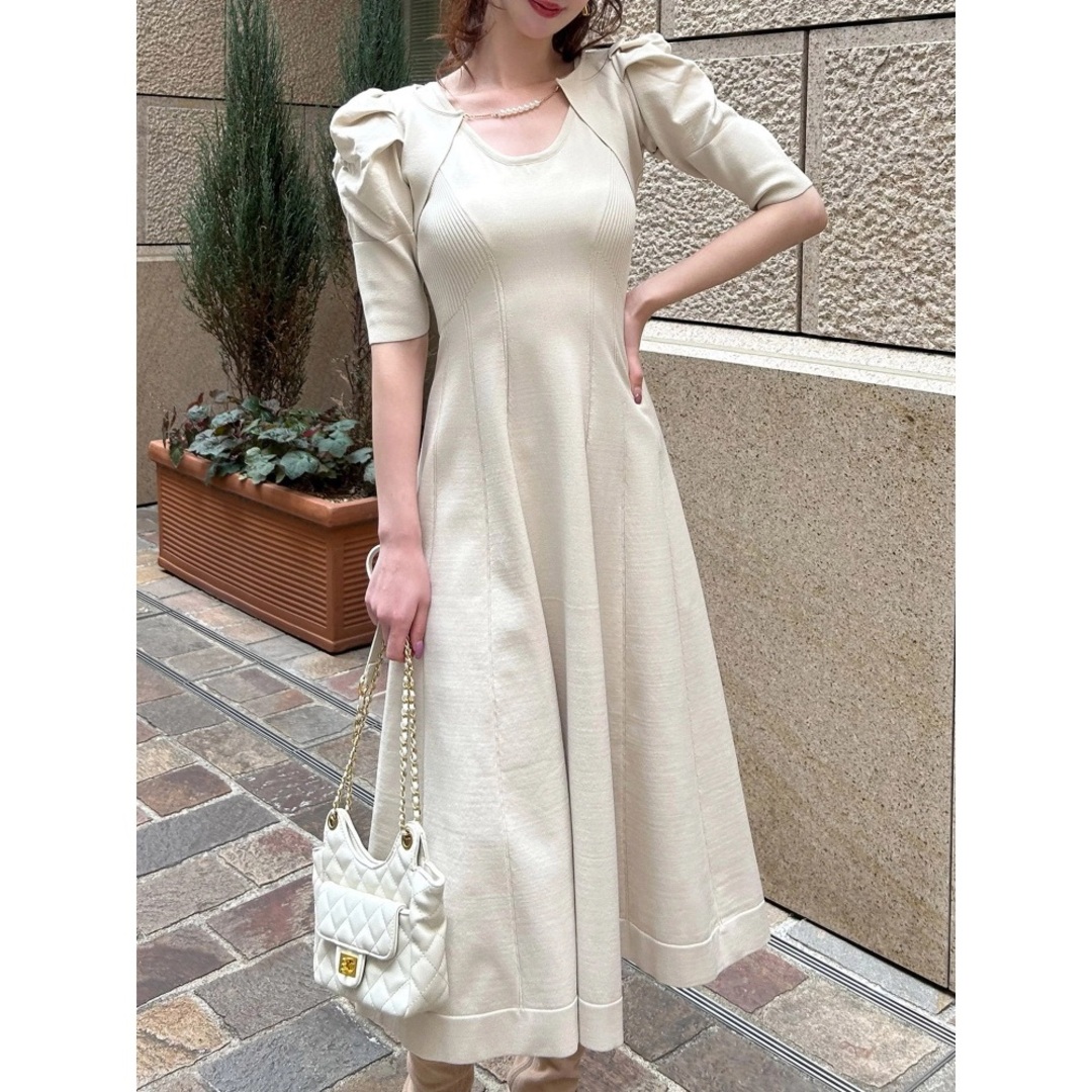 ROYAL PARTY(ロイヤルパーティー)の【関西コレクション 明日花キララ様 着用】パワショルボレロ付フレアワンピ レディースのワンピース(ロングワンピース/マキシワンピース)の商品写真