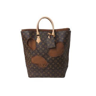 ルイヴィトン(LOUIS VUITTON)の極美品 LOUIS VUITTON ルイヴィトン トートバッグ コムデギャルソン 川久保玲 M40279 ウィズ ホールズ ゴールド 中古 55522(トートバッグ)