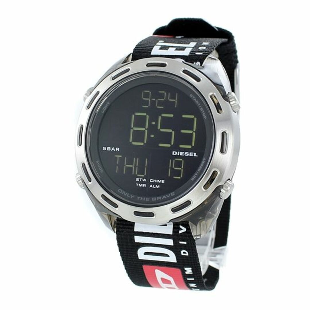 DIESEL ディーゼル 時計 メンズ 腕時計 CRUSHER クラッシャー ブラック 黒 大きい 時計 デジタル ウォッチ DZ1914