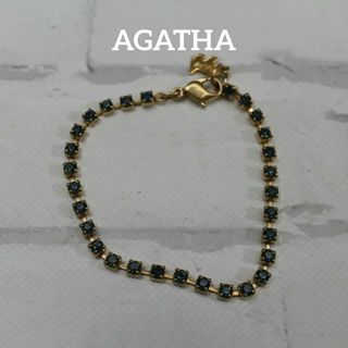 アガタ(AGATHA)の【匿名配送】 AGATHA アガタ ブレスレット ゴールド ラインストーン(ブレスレット/バングル)