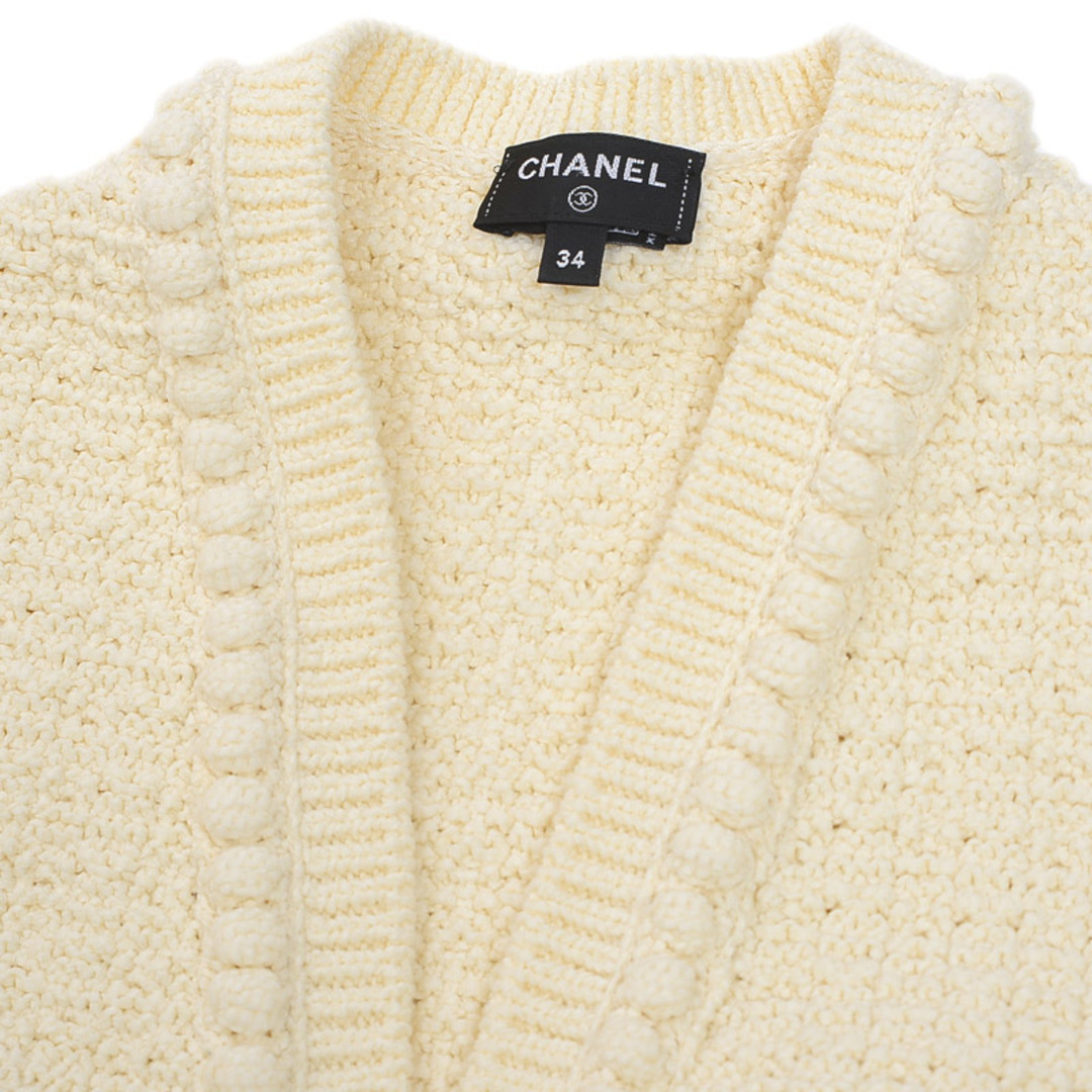 CHANEL - シャネル カーディガン ショート丈 ボレロ アイボリー P72758