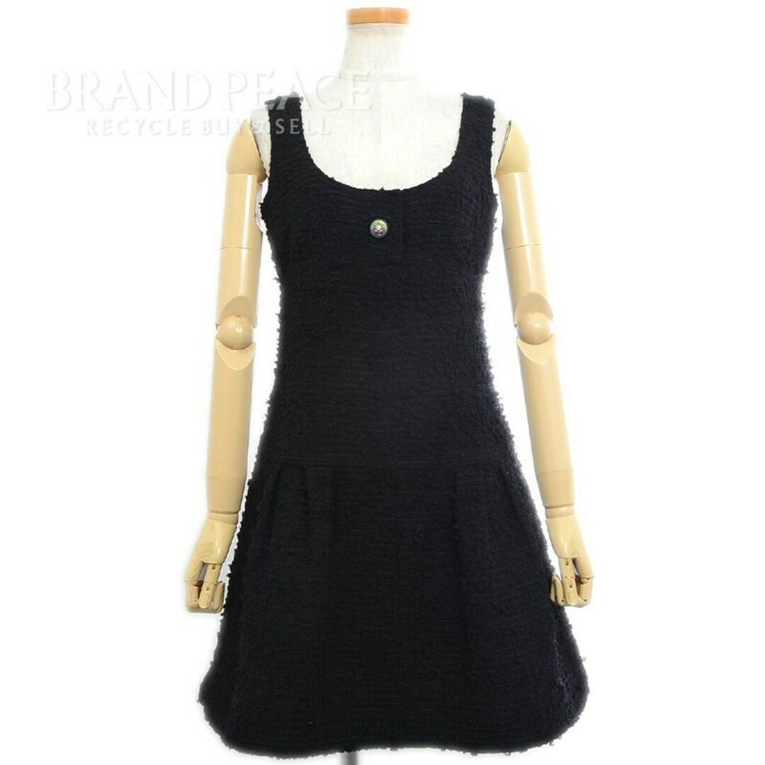 CHANEL - シャネル ワンピース ツイード ノースリーブ ブラック P56051