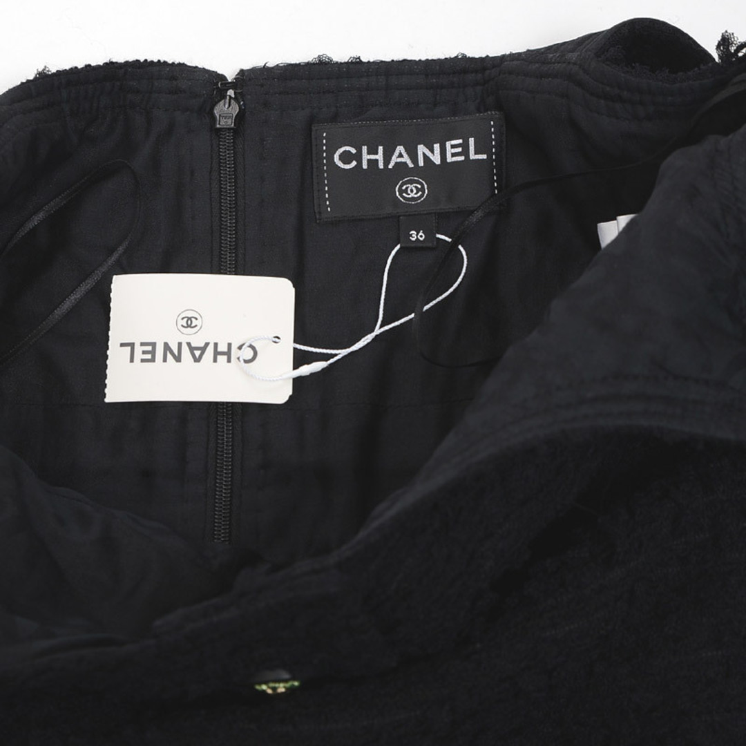 CHANEL - シャネル ワンピース ツイード ノースリーブ ブラック P56051