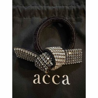 アッカ(acca)のacca ドレスポニー バイカラー 美品(ヘアゴム/シュシュ)