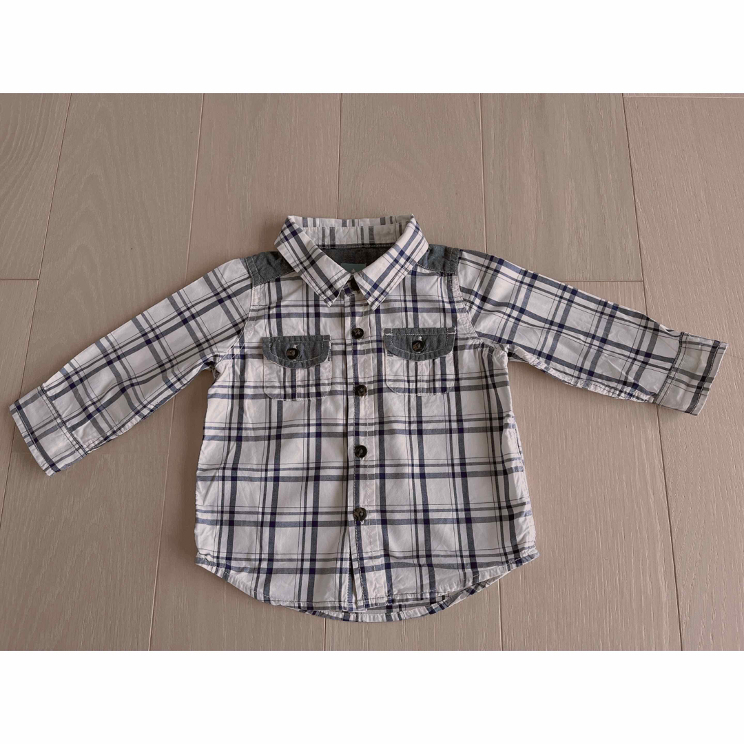 GAP(ギャップ)のチェックシャツ キッズ/ベビー/マタニティのベビー服(~85cm)(シャツ/カットソー)の商品写真