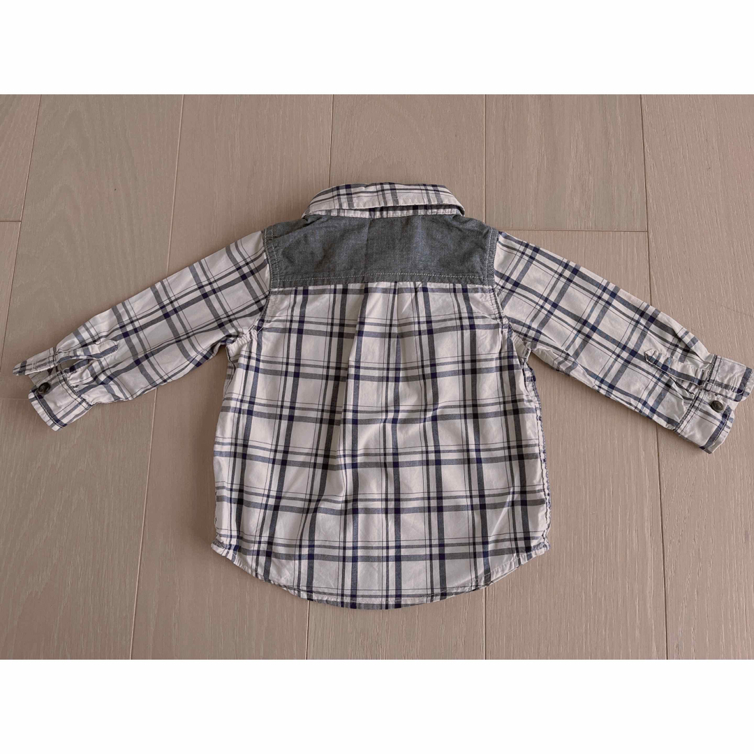 GAP(ギャップ)のチェックシャツ キッズ/ベビー/マタニティのベビー服(~85cm)(シャツ/カットソー)の商品写真