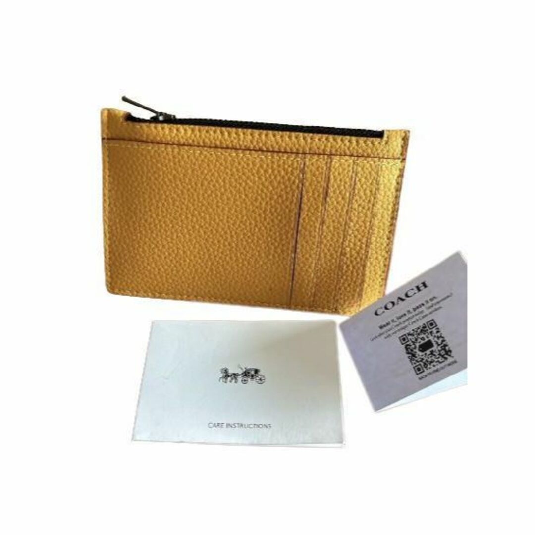 【秋コーデ】✨COACH 小銭入れ財布カードケース スヌーピー イエロー