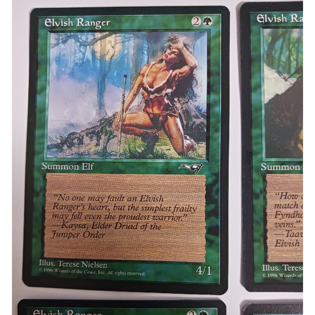 マジック:ザ・ギャザリング - MTG Elvish Ranger 4枚セットの マジック:ザ・ギャザリング - MTG Elvish Ranger 4枚セットの