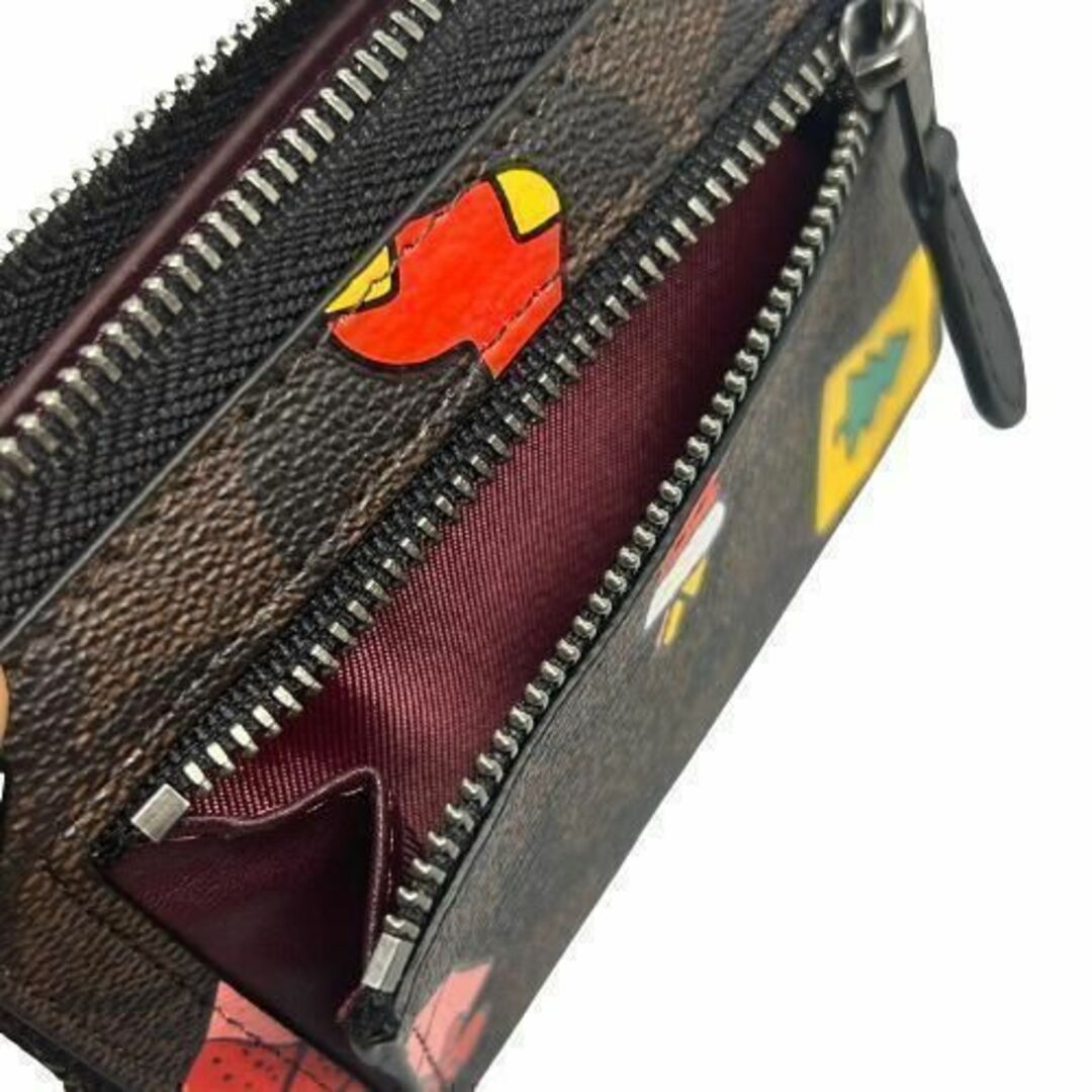 【匿名配送】✨COACH シグネチャー スヌーピー スモール ジップ アラウンド