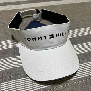 トミーヒルフィガー(TOMMY HILFIGER)のTommy サンバイザー  白(その他)