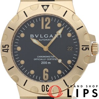ブルガリ BVLGARI RTC49S レッタンゴロ クロノグラフ デイト クォーツ メンズ 美品 保証書付き_772875