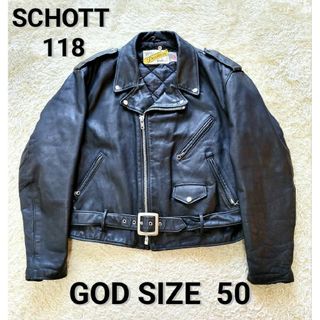 特定 【美品】SCHOTT 118 ダブルライダース 38 - ジャケット/アウター