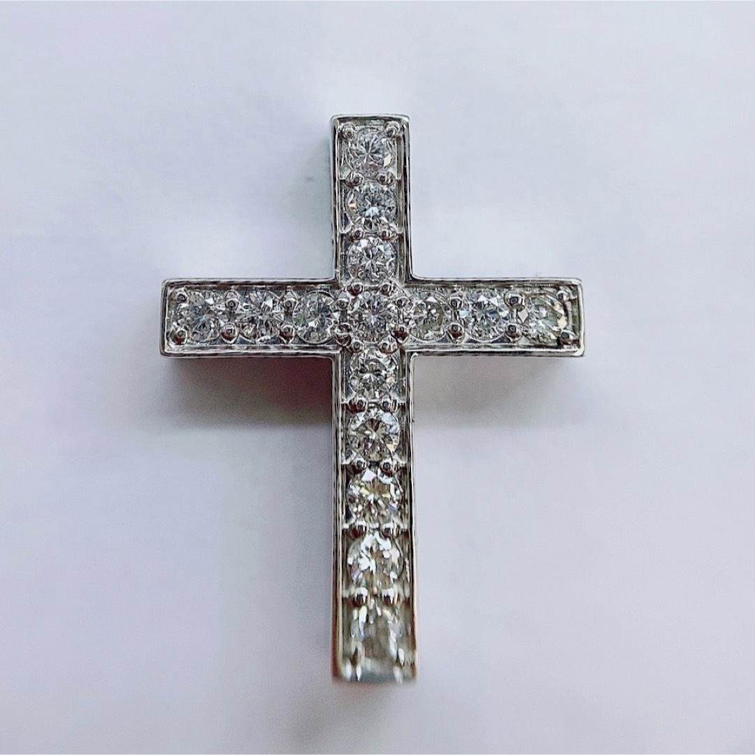 ☆0.30ct☆✨ダイヤモンドプラチナクロスネックレスペンダントトップ