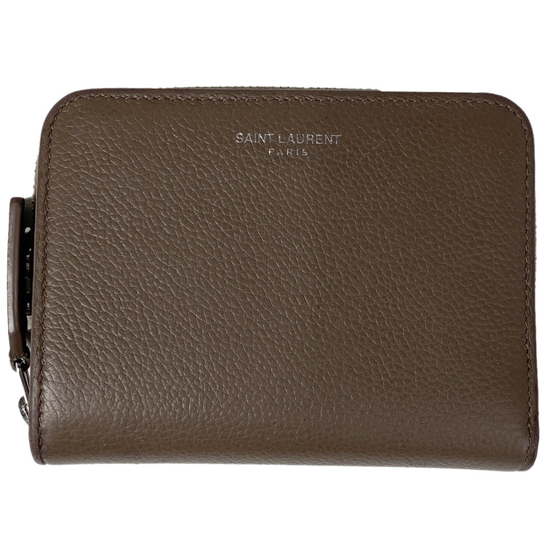 在庫一掃】 サンローラン ロゴ 二つ折り 財布 レディース - 財布