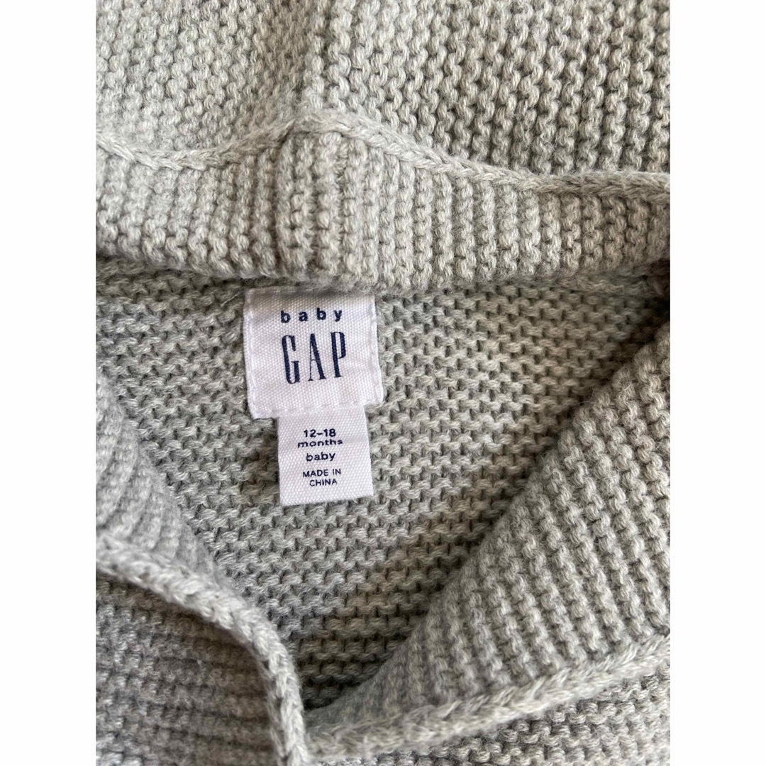 babyGAP(ベビーギャップ)のGAP ベビー　フード付きカーディガン キッズ/ベビー/マタニティのベビー服(~85cm)(カーディガン/ボレロ)の商品写真