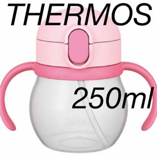 サーモス(THERMOS)の未使用　サーモス　ストローマグ　250ml ピンク(マグカップ)