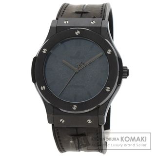 ウブロ(HUBLOT)のHUBLOT 511.CM.0500.VR.BER16 クラシックフュージョン ベルルッティ 500本限定 腕時計 チタン/セラミック 革xラバー メンズ(腕時計(アナログ))