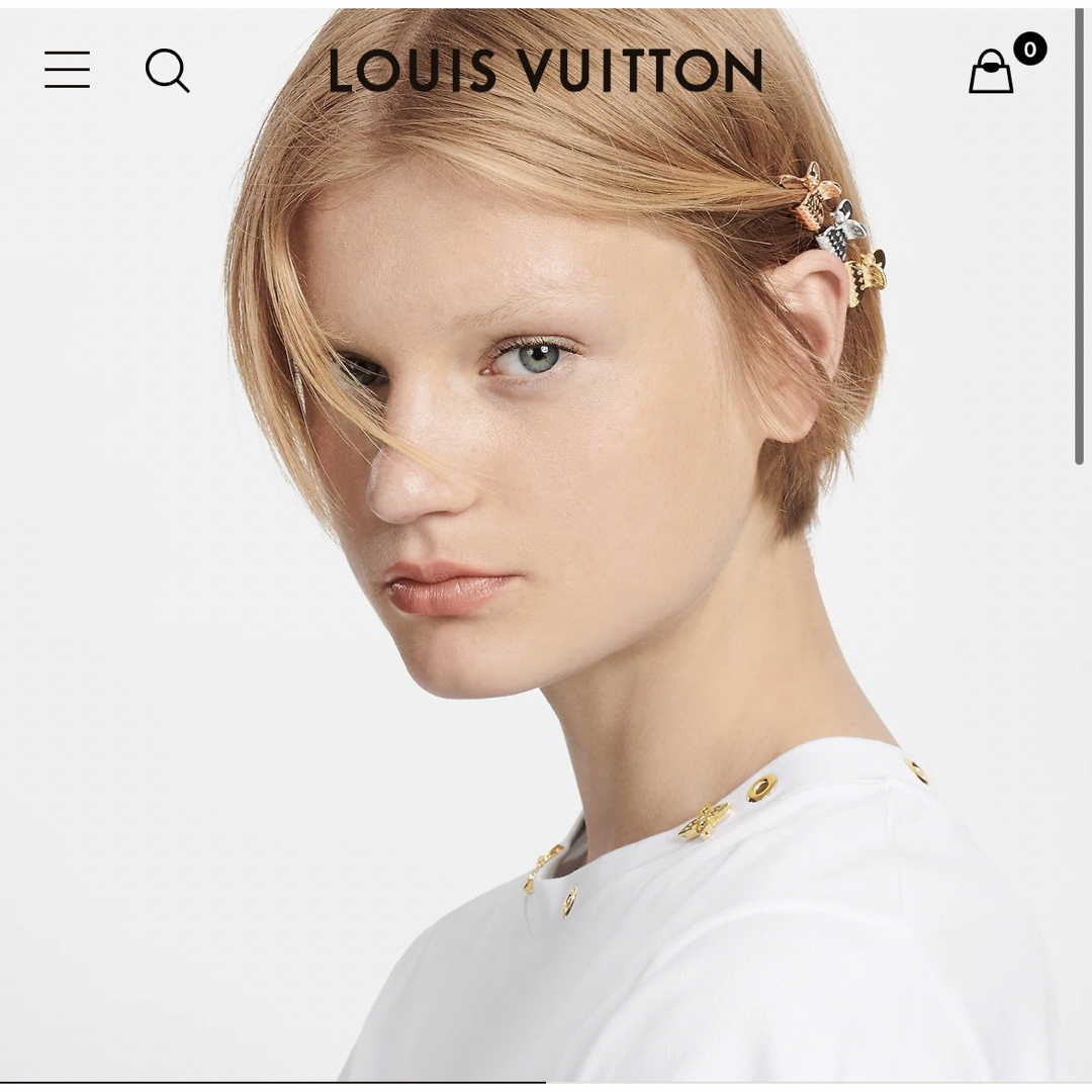 LOUIS VUITTON ヘアクリップ　アクセソワール シュブ・ナノグラム