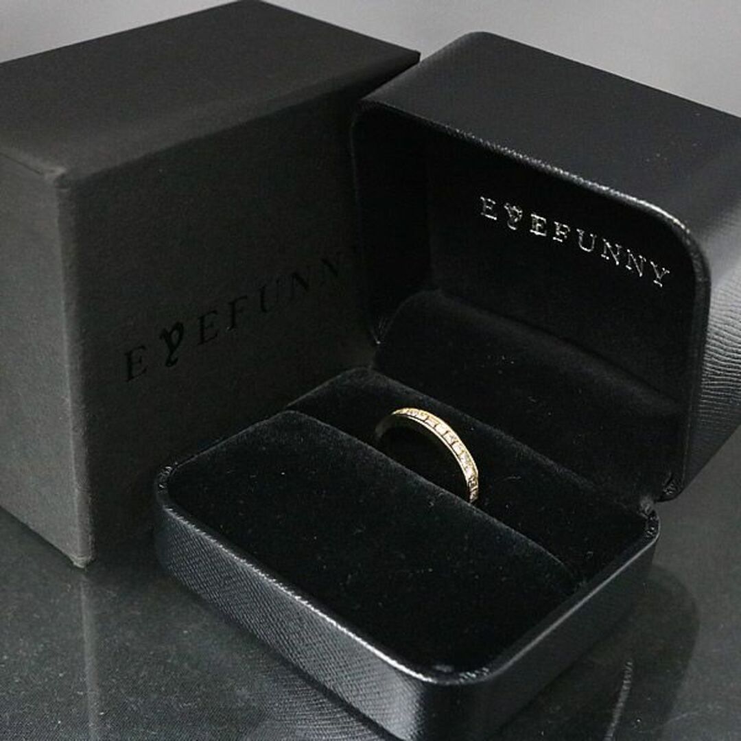 EYEFUNNY(アイファニー)の銀座店 アイファニー ダイヤモンド リング メンズ K18WG 17号 92249 メンズのアクセサリー(リング(指輪))の商品写真