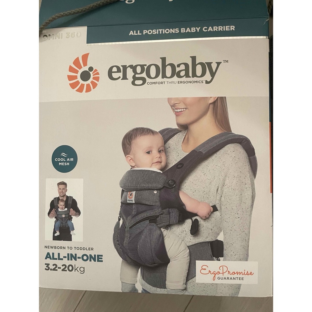 Ergobaby(エルゴベビー)の ERGO Baby エルゴベビー 抱っこひも メッシュ おんぶ  0か月~ キッズ/ベビー/マタニティの外出/移動用品(抱っこひも/おんぶひも)の商品写真