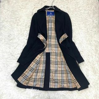 極美品✨ バーバリーブルーレーベル ベルト コート アンゴラ混 メガ