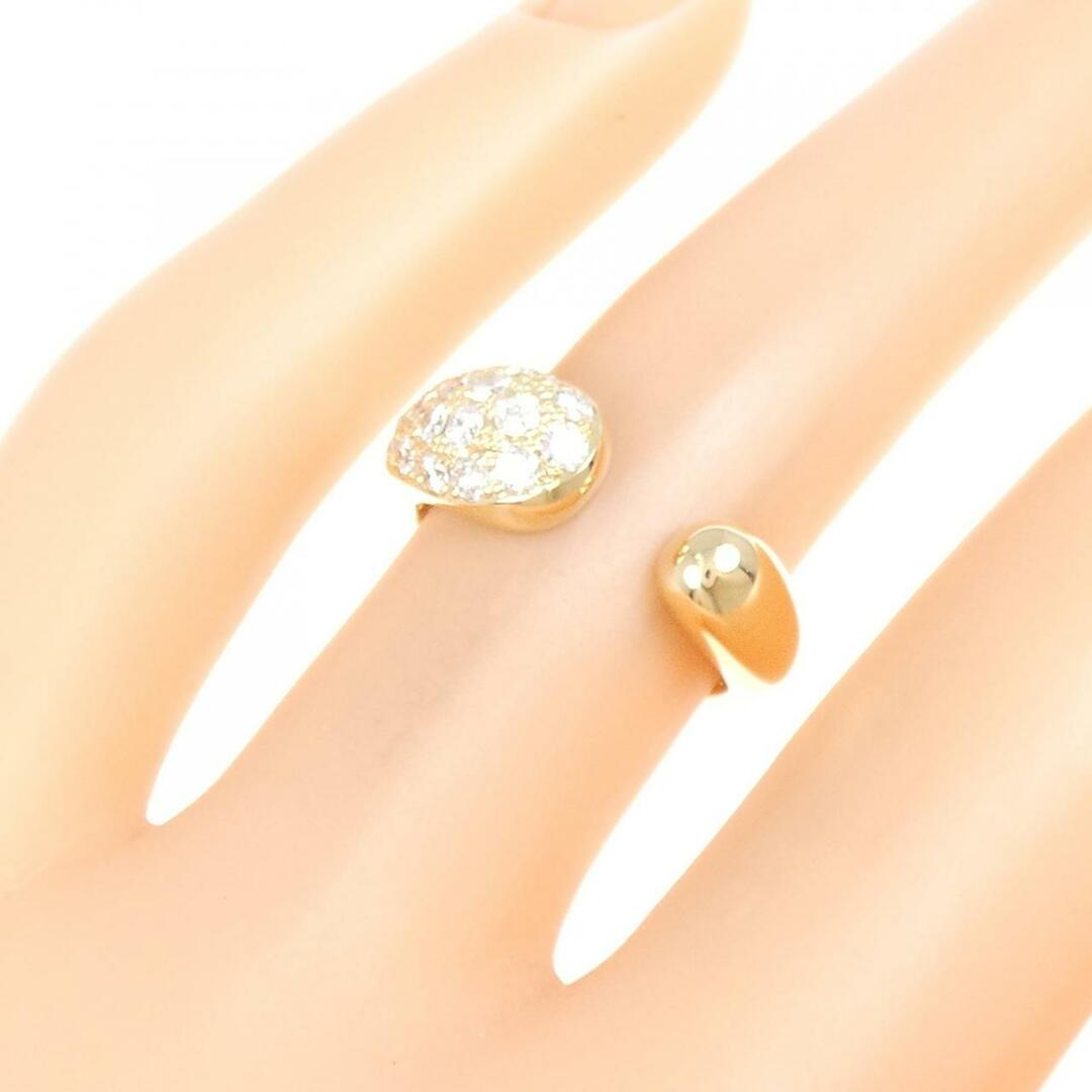 K18YG パヴェ ダイヤモンド リング 0.46CT レディースのアクセサリー(リング(指輪))の商品写真