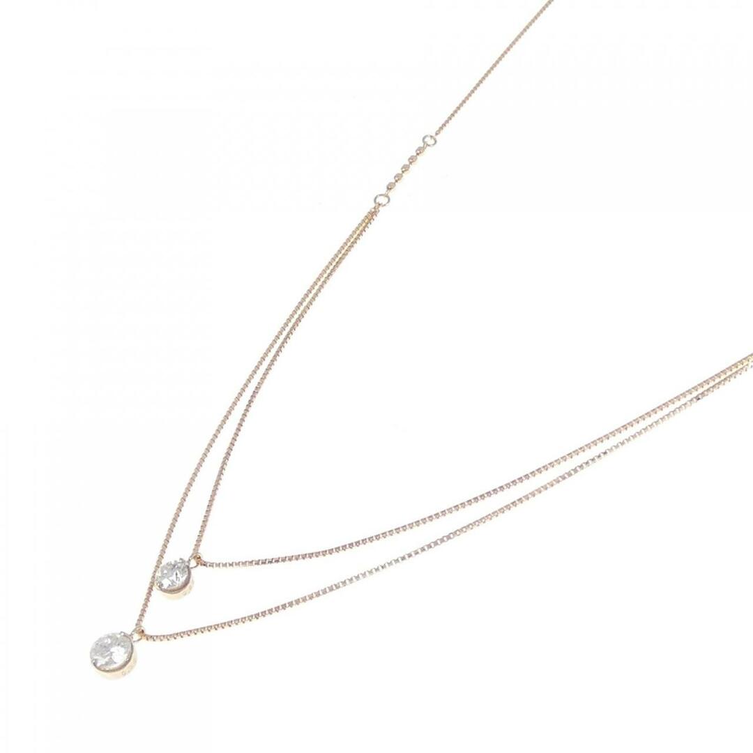 K18PG ダイヤモンド ネックレス 0.30CT