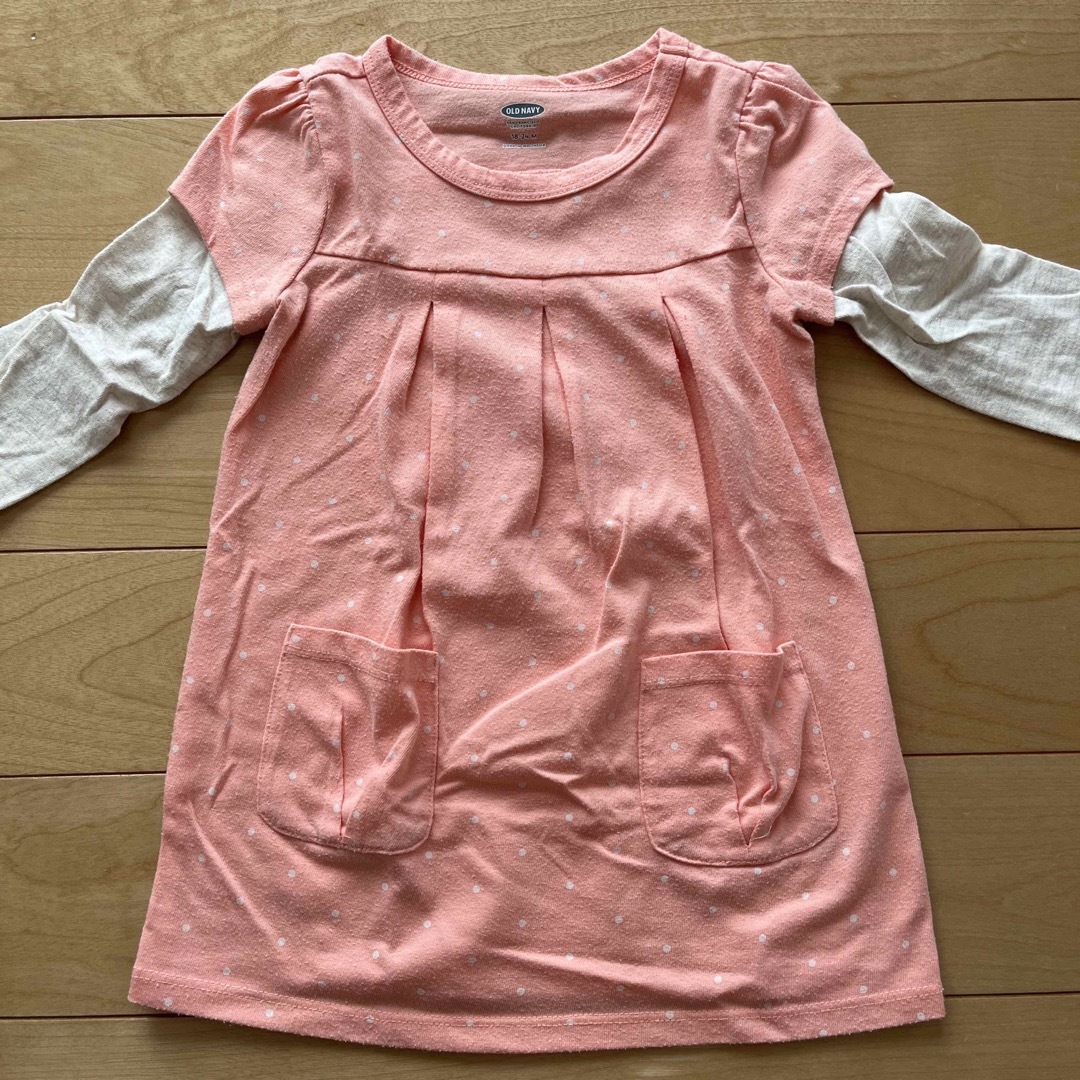 Old Navy(オールドネイビー)の【OLD NAVY】90cm 長袖ワンピース キッズ/ベビー/マタニティのキッズ服女の子用(90cm~)(ワンピース)の商品写真