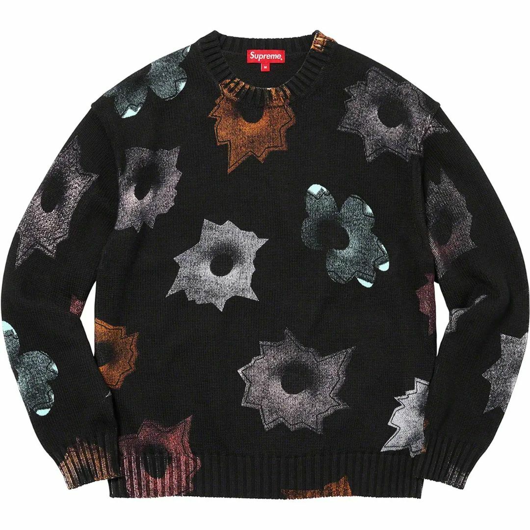 Mサイズ Supreme Nate Lowman Sweater ブラック 黒