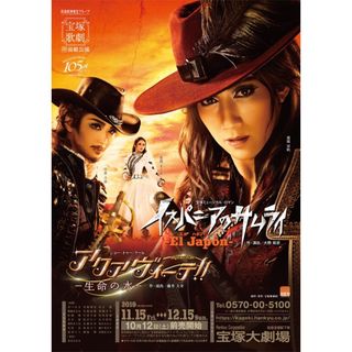 宝塚 宙組 イスパニアのサムライ B2 ポスター 真風涼帆 芹香斗亜(印刷物)