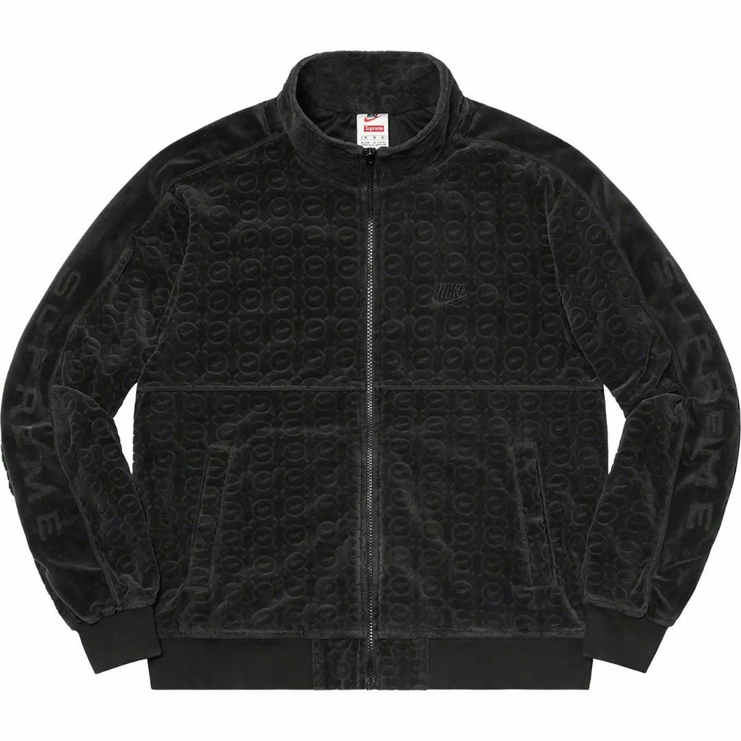 Lサイズ Supreme Nike Velour Track Jacket 黒-