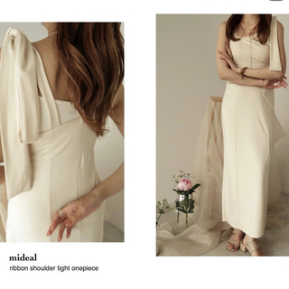 mideal ribbon shoulder tight onepiece