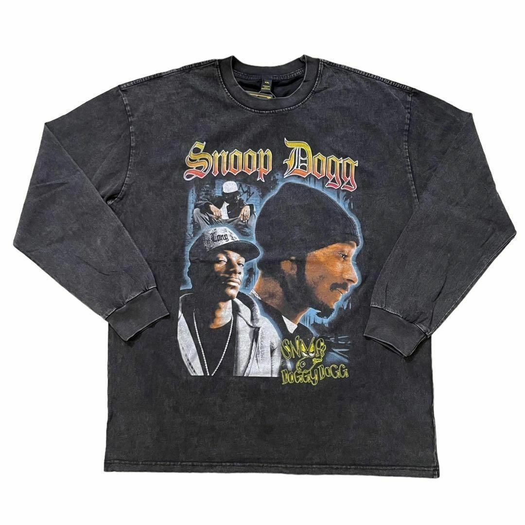 Snoop Dogg　ヴィンテージ加工　RAP　長袖Tシャツ　ブラック　Lサイズ