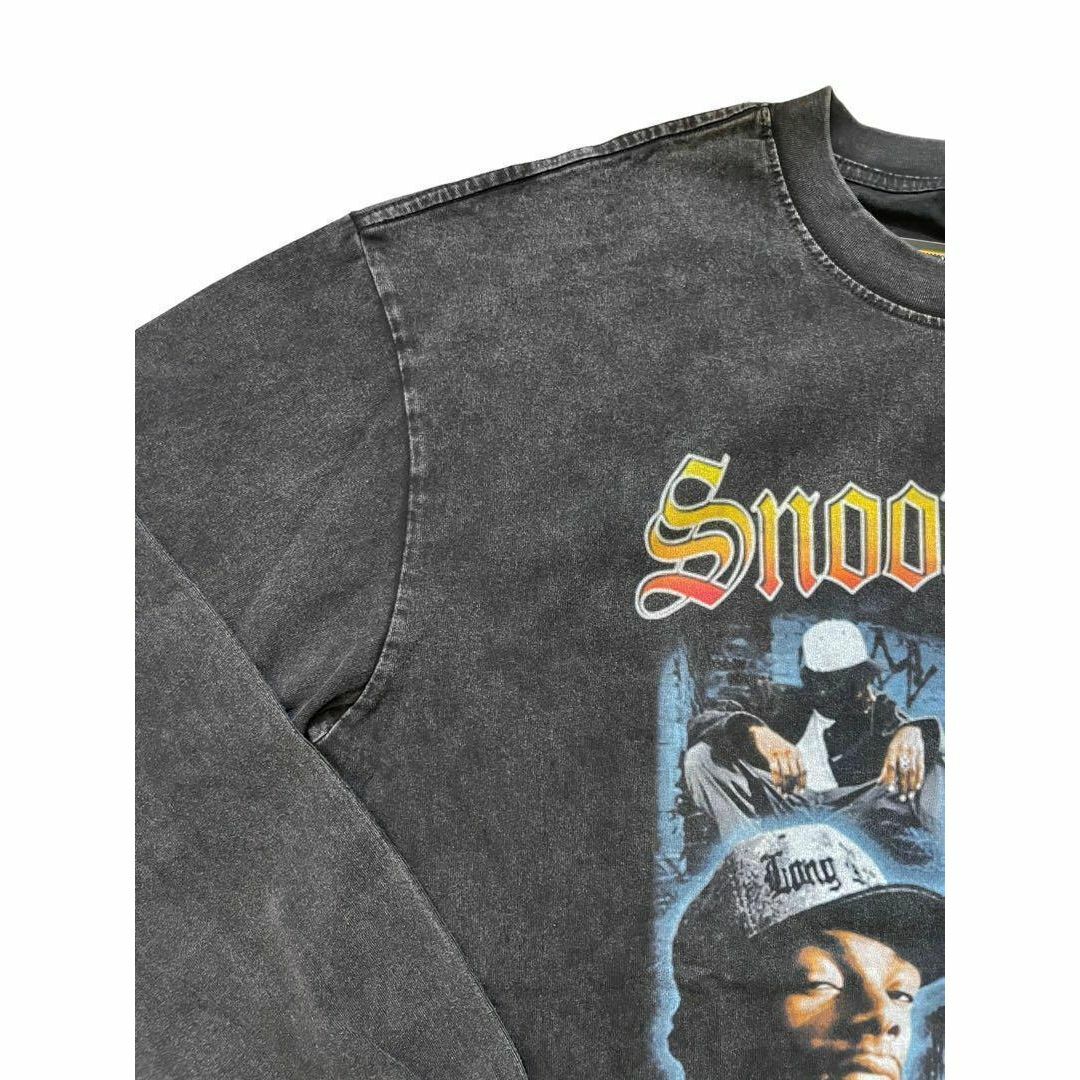 Snoop Dogg　ヴィンテージ加工　RAP　長袖Tシャツ　ブラック　Lサイズ