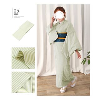 新品　　洗える着物 単衣　Lサイズ(着物)