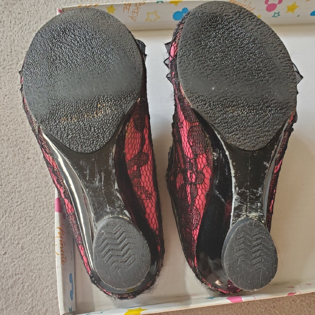 BettyKids  ﾁｭｰﾙレースキラキラﾊﾟﾝﾌﾟｽ キッズ/ベビー/マタニティのキッズ靴/シューズ(15cm~)(フォーマルシューズ)の商品写真