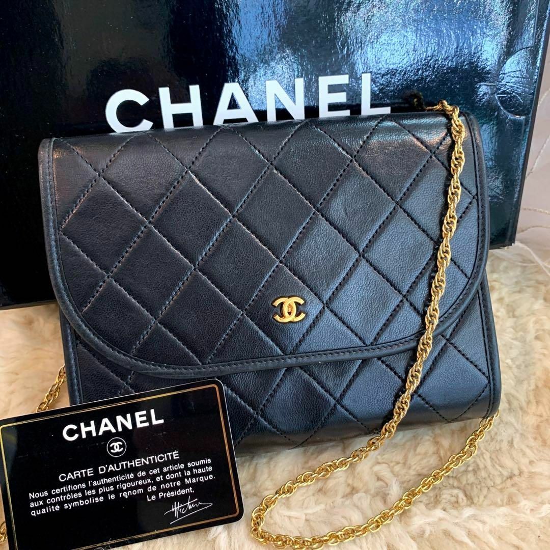 ☆美品☆CHANEL ミニマトラッセ チェーンポシェット ヴィンテージ 0番台ショルダーバッグ