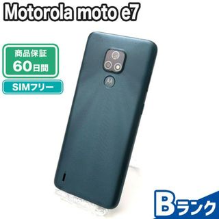 モトローラ(Motorola)のSIMロック解除済み Motorola moto e7 64GB Bランク 本体【ReYuuストア】 ミネラルグレイ(スマートフォン本体)