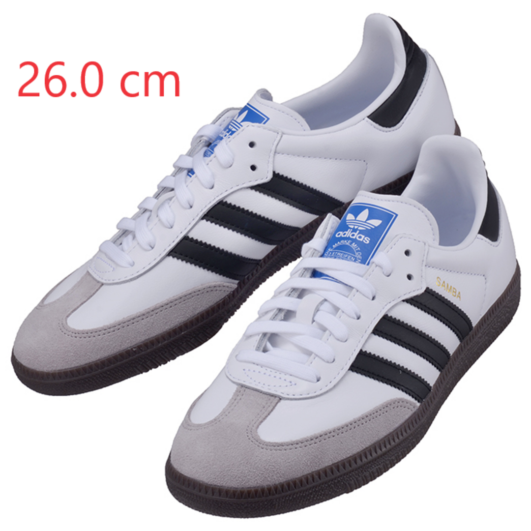 【難】adidas SAMBA OG スニーカー ホワイトブラック26.0cm