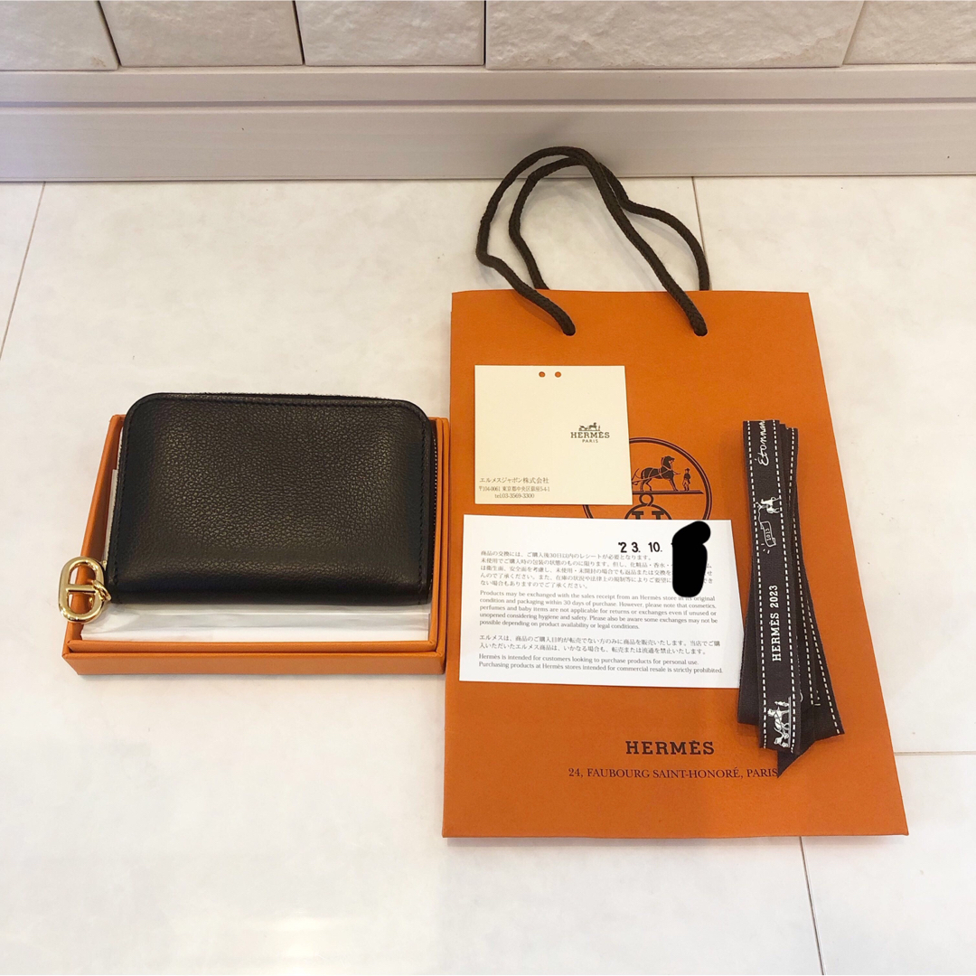 【新品未使用】HERMES エルメスジップアンゴー　シェーヌダンクル