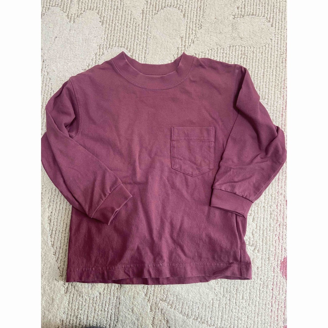 UNIQLO(ユニクロ)のユニクロ　カットソー　110 キッズ/ベビー/マタニティのキッズ服女の子用(90cm~)(Tシャツ/カットソー)の商品写真