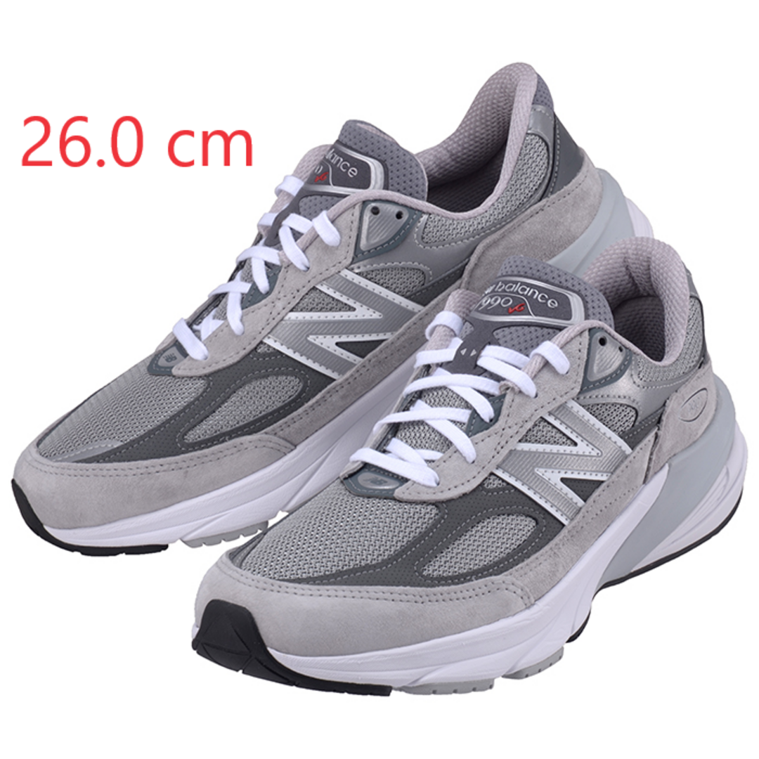 New Balance M990GL6 メンズスニーカー グレー 26.0cm