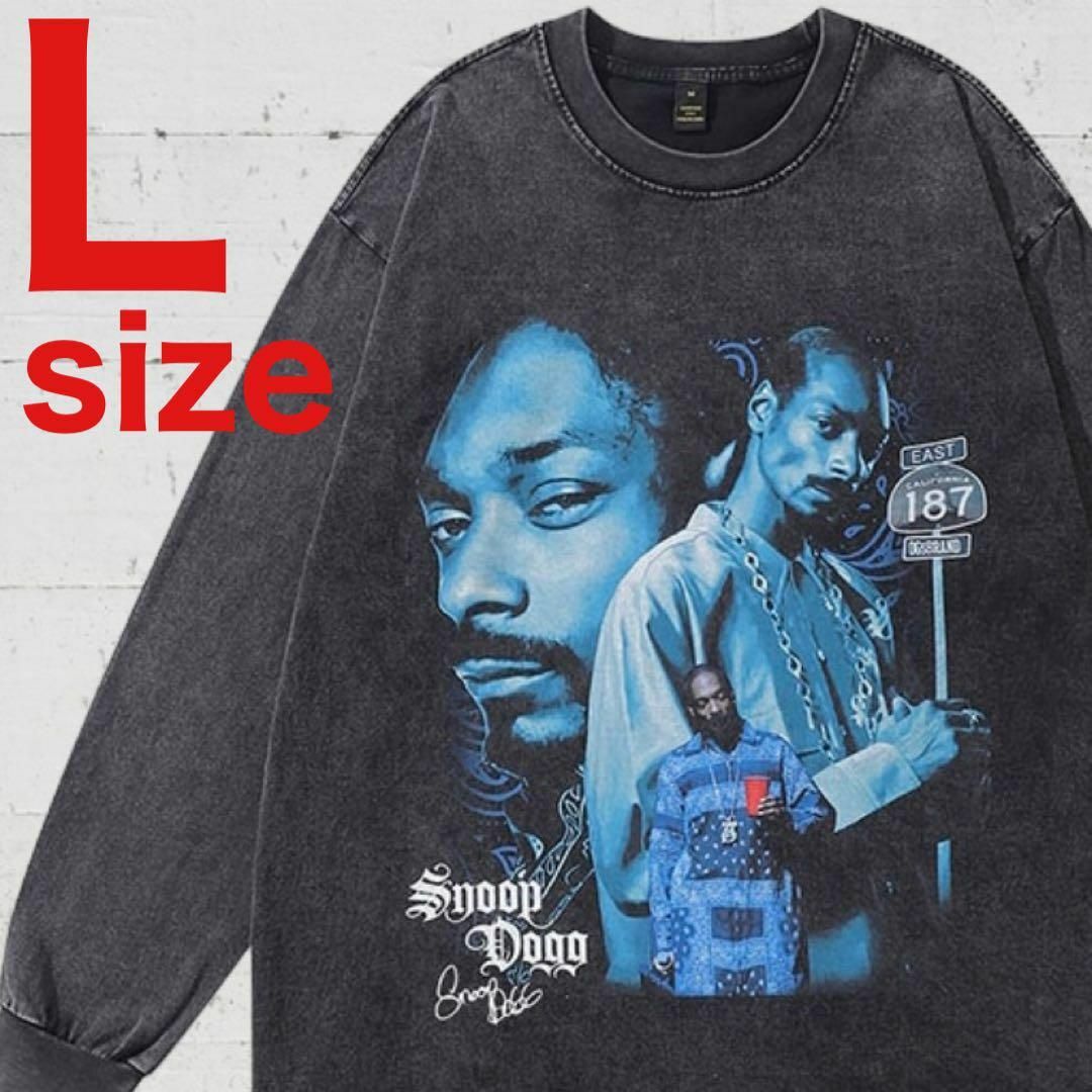 Snoop Dogg　EAST 187　ロングスリーブ　Tシャツ　ブラック　L