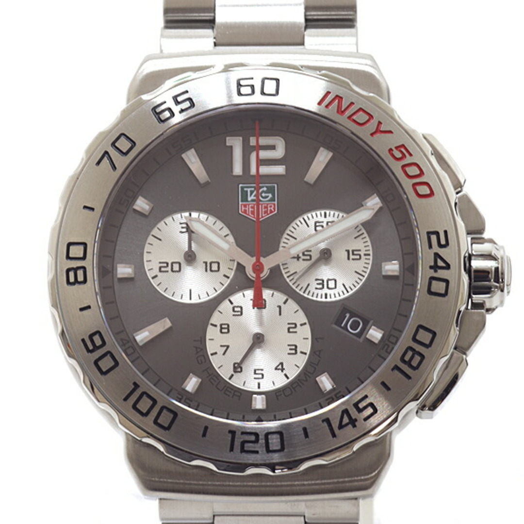 TAG Heuer タグホイヤー メンズ腕時計 フォーミュラ1 クロノグラフ インディ500 CAU1113.BA0858 グレー文字盤 クォーツ