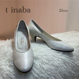 新品 t inaba レザー ビジューパンプス 23cmの通販 by マンサル's shop