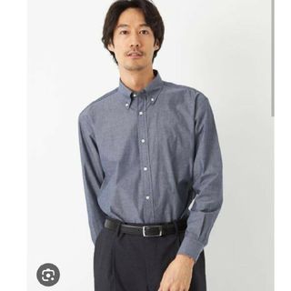 ユナイテッドアローズグリーンレーベルリラクシング(UNITED ARROWS green label relaxing)のグリーンレーベル　コットンシャンブレー リラックス ボタンダウン(シャツ)