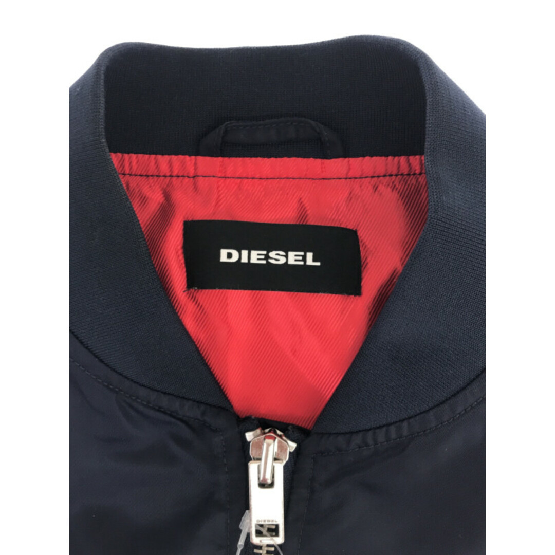 DIESEL(ディーゼル)のDIESEL ディーゼル ジップアップナイロンボンバージャケット ネイビー XL メンズのジャケット/アウター(ブルゾン)の商品写真